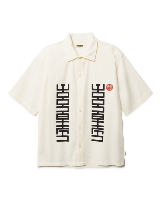 WOODBIRD - WBBanks Sign Shirt Offwhite