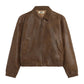 WOODBIRD - WBBao Biker Jacket Dark Brown