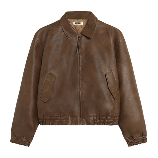 WOODBIRD - WBBao Biker Jacket Dark Brown