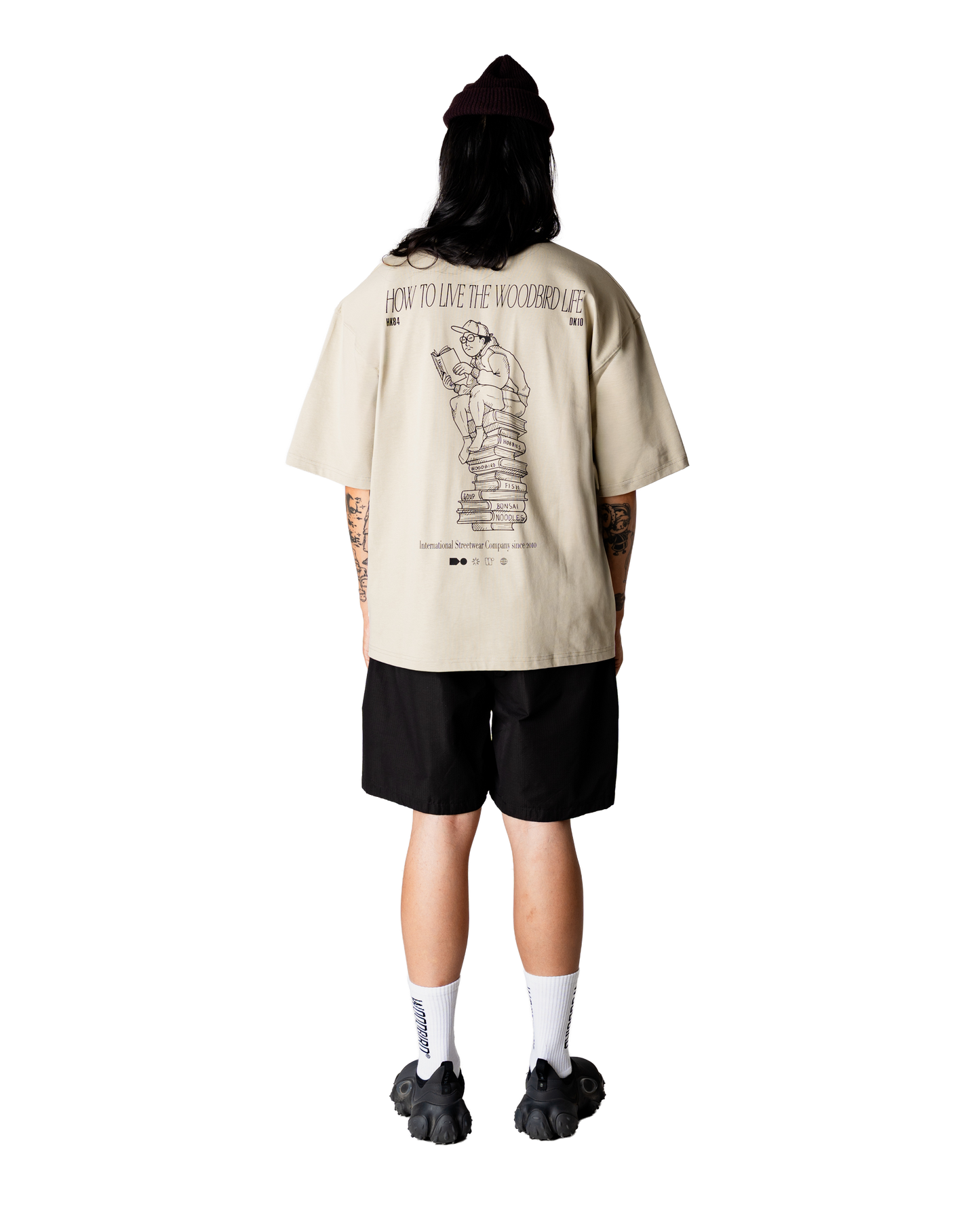 WOODBIRD - WBBeam Book T-Shirt Stone