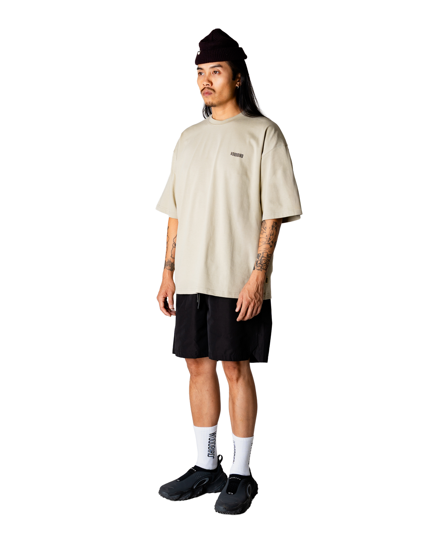 WOODBIRD - WBBeam Book T-Shirt Stone