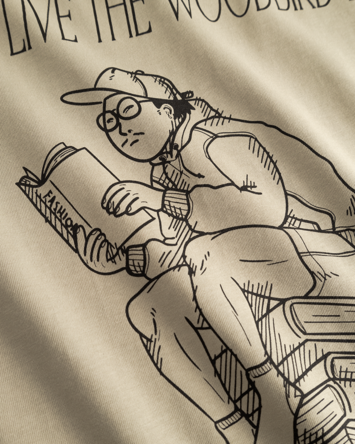 WOODBIRD - WBBeam Book T-Shirt Stone