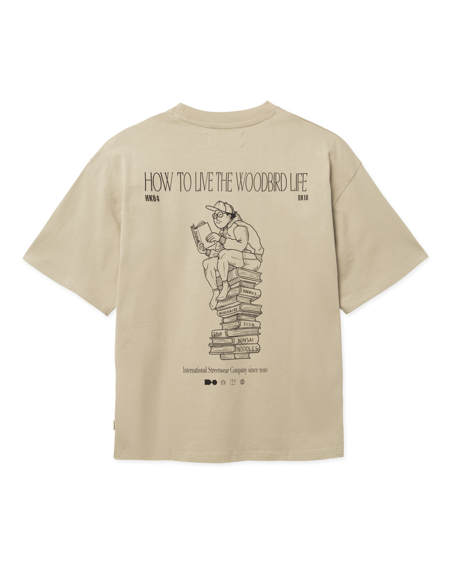 WOODBIRD - WBBeam Book T-Shirt Stone