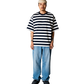 WOODBIRD - WBBeam Stripe T-Shirt Dark Navy