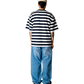 WOODBIRD - WBBeam Stripe T-Shirt Dark Navy