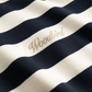 WOODBIRD - WBBeam Stripe T-Shirt Dark Navy