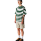 WOODBIRD - WBBeam Stripe T-Shirt Pine Green