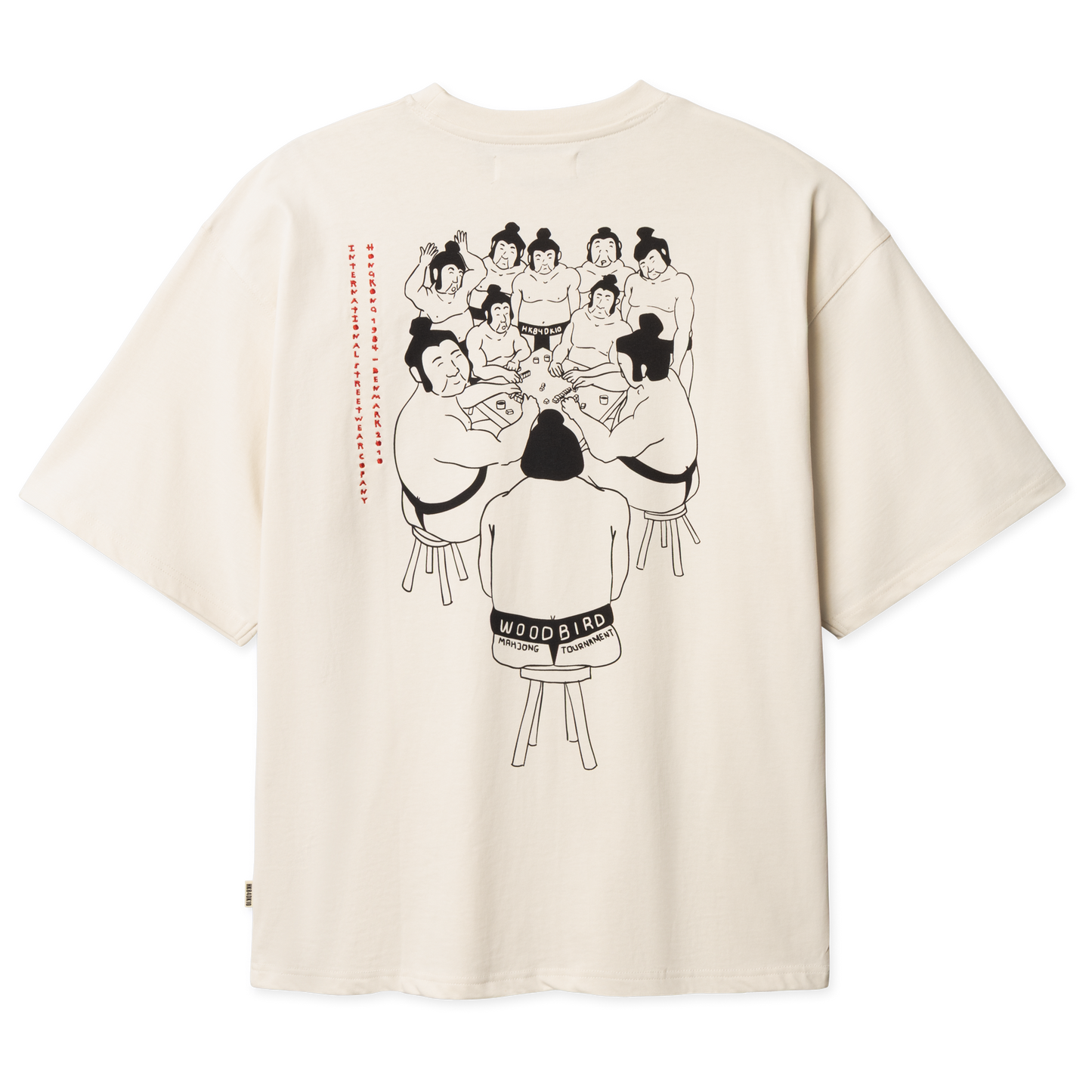 WOODBIRD - WBBeam Suma T-Shirt Offwhite