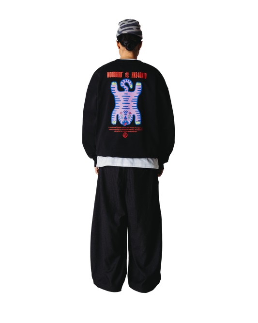 WOODBIRD - WBDuke Tiger Crew Sweats Black