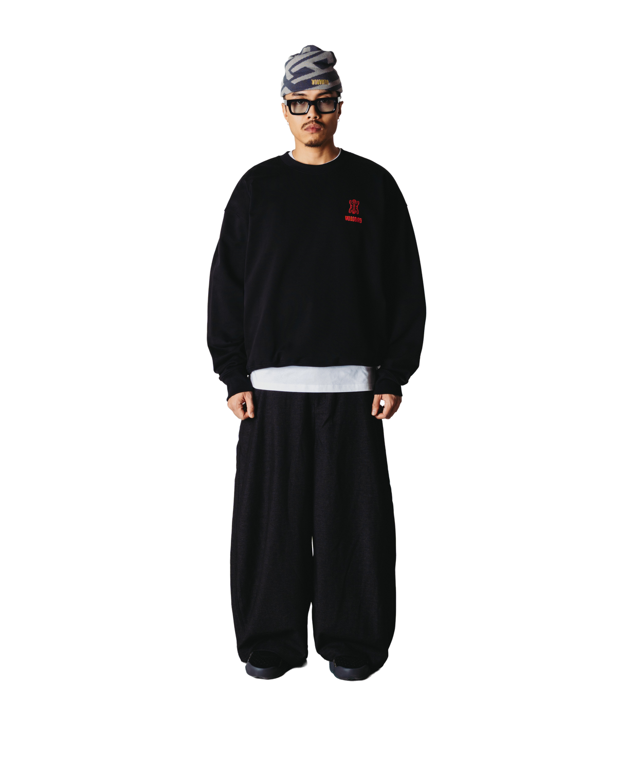 WOODBIRD - WBDuke Tiger Crew Sweats Black