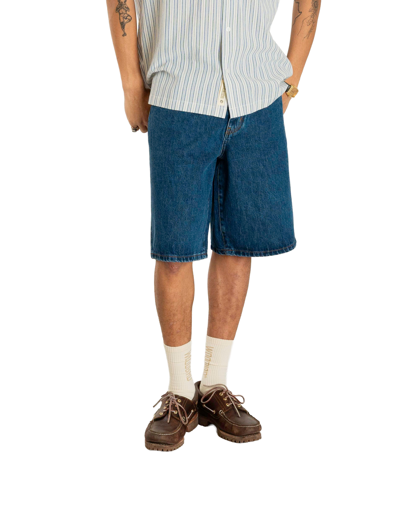 WOODBIRD - WBRami Stone Shorts Blue
