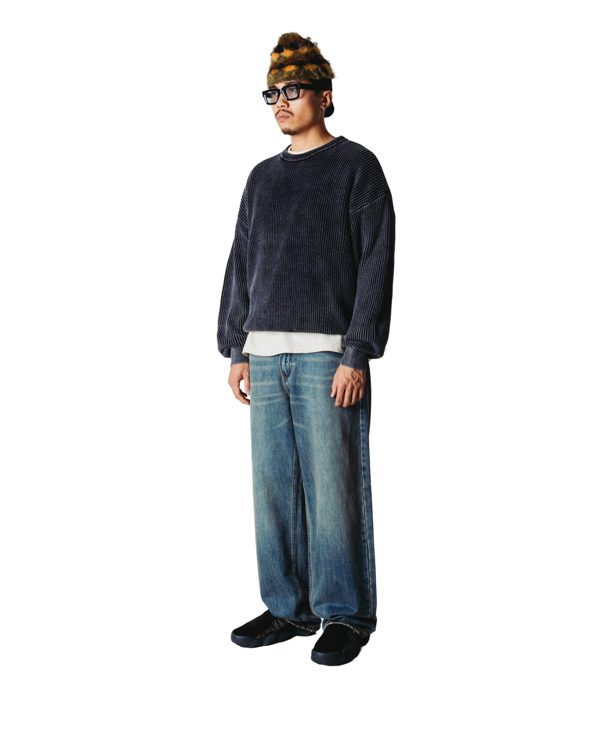 WOODBIRD - WBSake Washed Crew Black