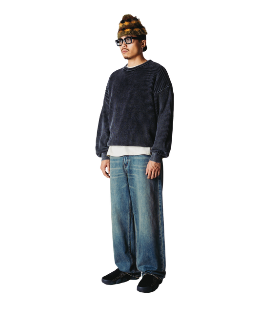 WOODBIRD - WBSake Washed Crew Black