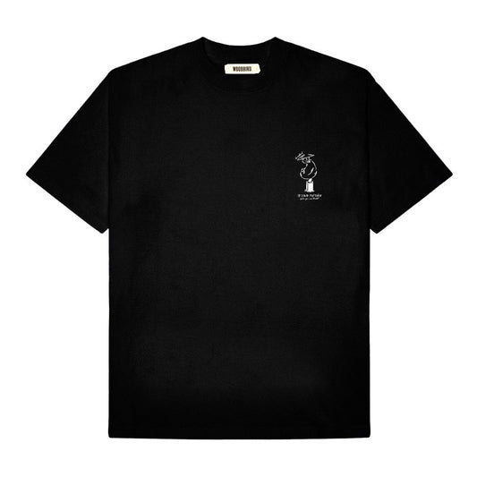 WOODBIRD - WBBaine Relax Tee Black