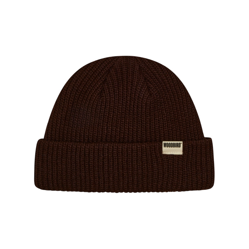 WOODBIRD - WBYeta Sport Beanie Chocolate Brown